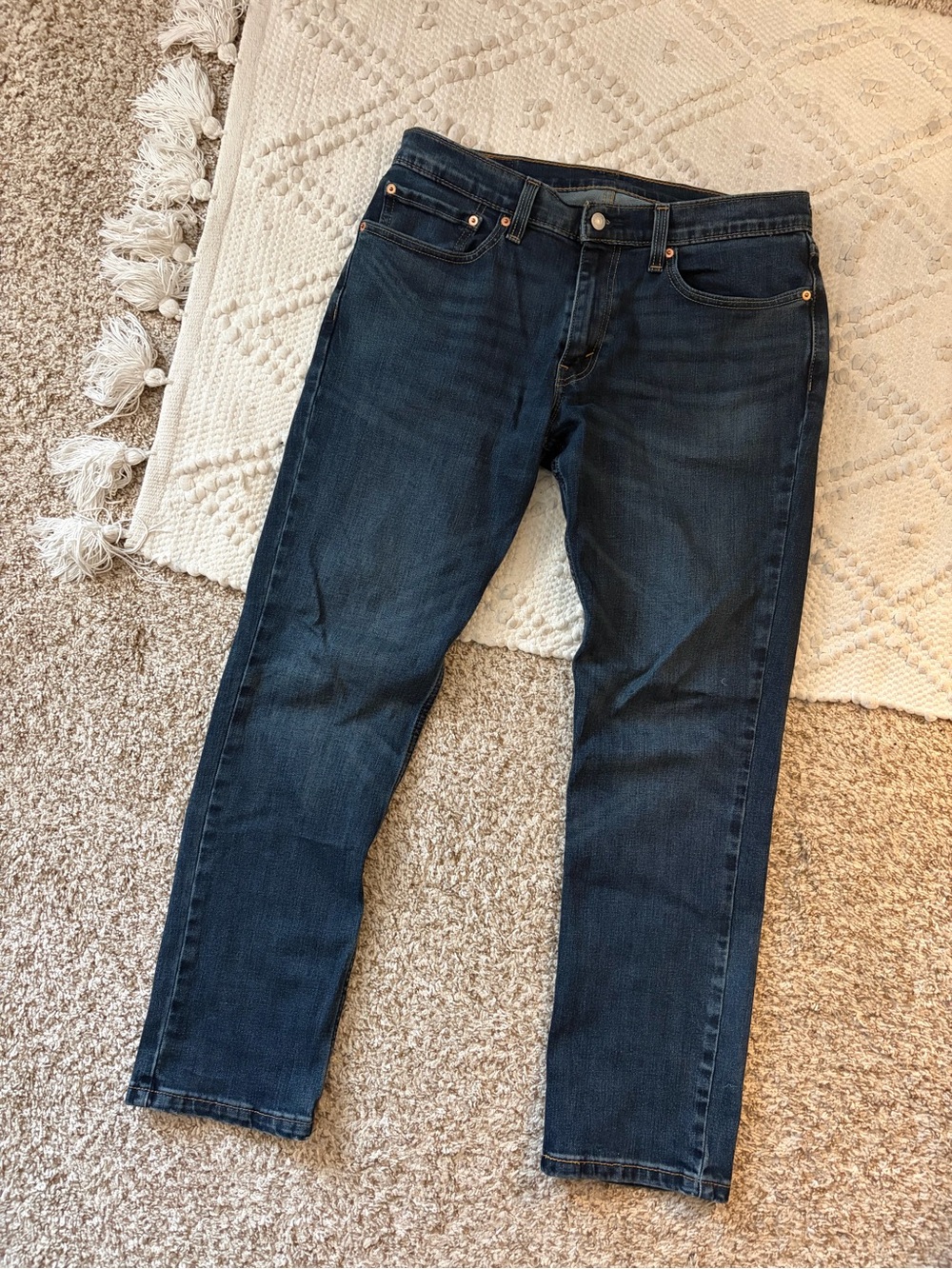 Levi's 511 Dark Blue Slim Straight Men's Jeans - Picture 2 of 3